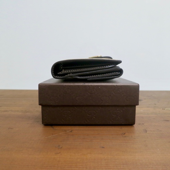 GUCCI Vintage Lovely Heart Continental Wallet GG Monogram Canvas Leather and Box - Picture 4 of 15